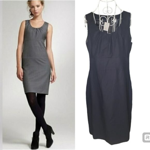NWT J. Crew Allura Sheath Dress in Navy Size 12 - Picture 1 of 8